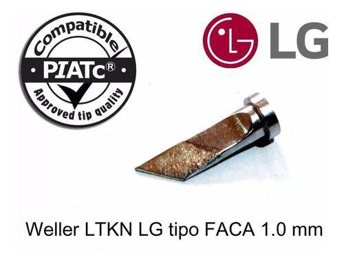 Imagem de Ponta De Solda Weller Ltkn LG Tipo Faca 1,0 Mm Piatc