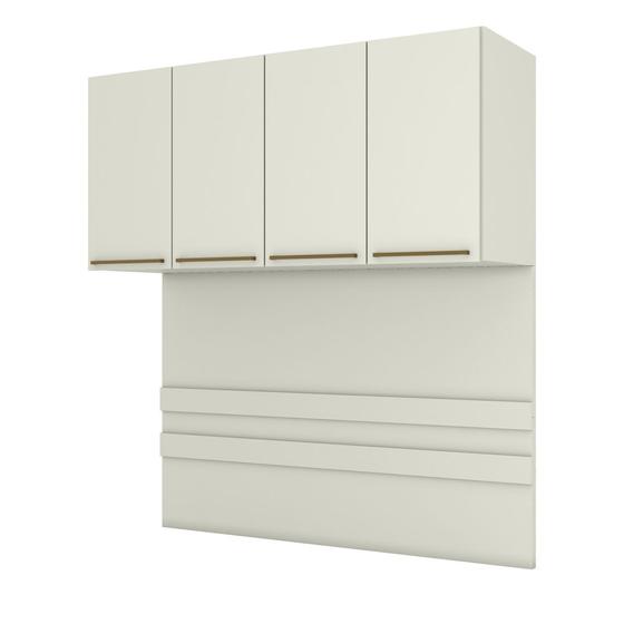 Imagem de Ponte Modulada Casal Queen 4 Portas Cabeceira 165cm Seletto Henn - Areia HP