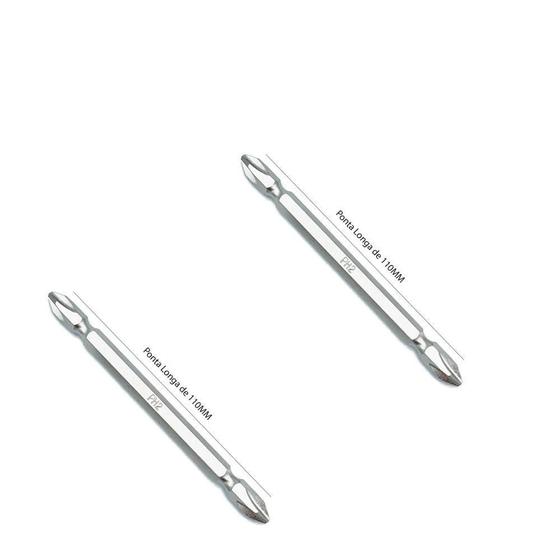 Imagem de Ponteira Bits Dupla Imantada PH2 - 1/4 x 110mm