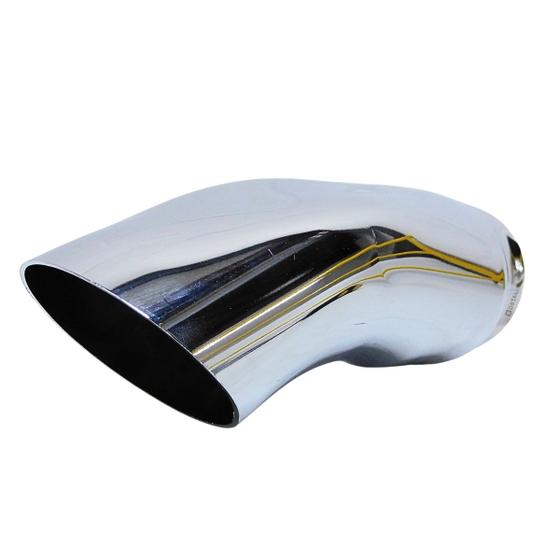 Imagem de Ponteira Descarga Caminhão Cromada 2 Polegada Curva 25cm S39