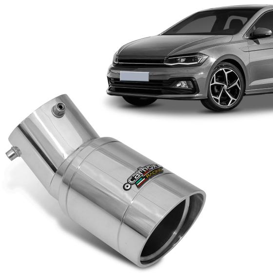 Ponteira Escapamento Esportiva Novo Polo 2018 2019 Carbox Central Longa Redonda Alumínio Polido Menor preço em Ponteira Escapamento Esportiva Novo Polo 2018 2019 Carbox Central Longa Redonda Alumínio Polido