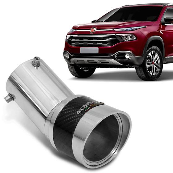 Ponteira Escapamento Esportiva Toro Flex 2016 2017 2018 2019 Carbox Redonda Carbono Alumínio Polido Menor preço em Ponteira Escapamento Esportiva Toro Flex 2016 2017 2018 2019 Carbox Redonda Carbono Alumínio Polido