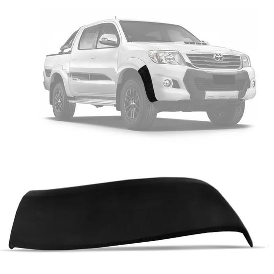 Imagem de Ponteira Parachoque Hilux 2012 a 2015 Preto Lado Direito DTS