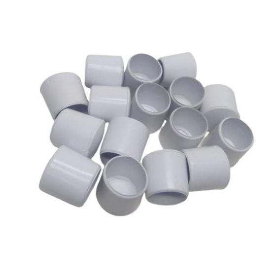 Imagem de Ponteira Pé Cadeira Externa PVC Branca 5/16 8mm 0,8cm 16un