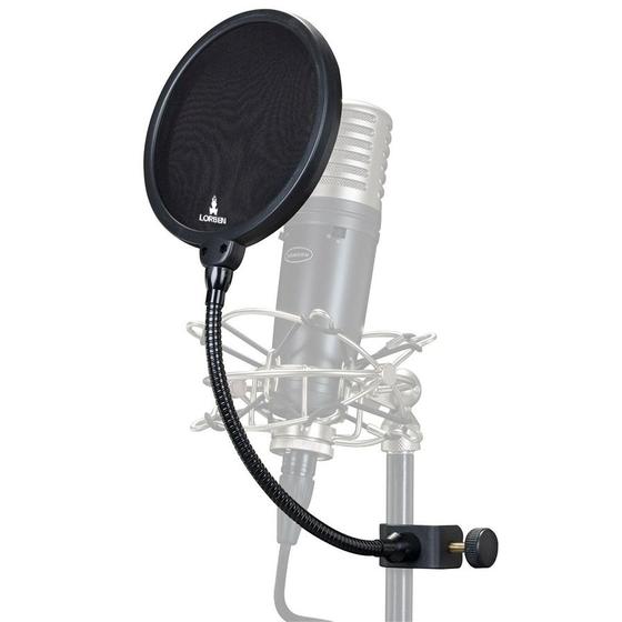 Imagem de Pop Filter anti puff para Microfone condensador estúdio GT649 - Lorben