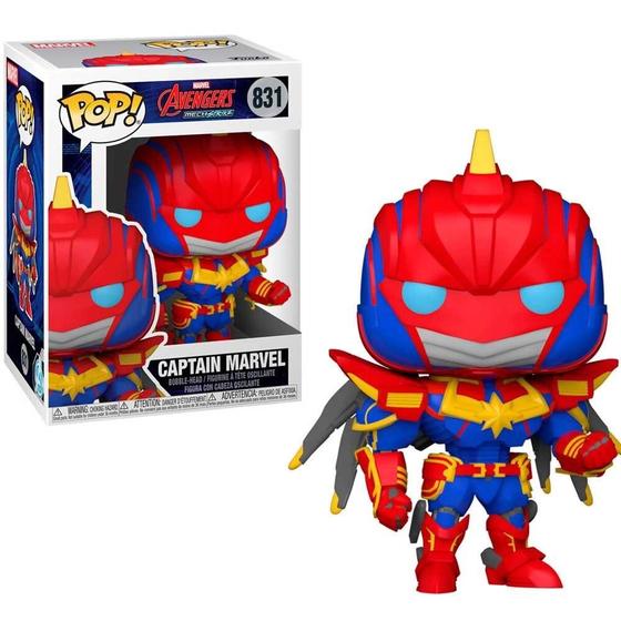 Imagem de Pop funko 831 captain marvel mech strike avengers