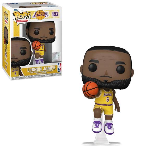 Pop Funko LeBron James 152 Los Angeles Lakers Selo NBA Menor preço em Pop Funko LeBron James 152 Los Angeles Lakers Selo NBA