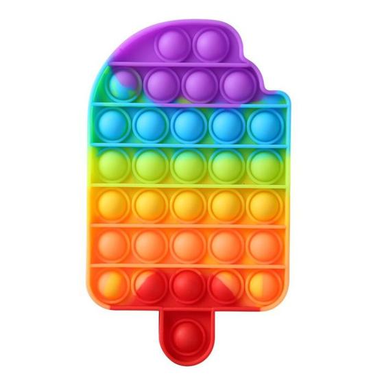 Pop It Brinquedo Fidget Toy Colorido Antistress Bolhas Bubble Sensorial ...