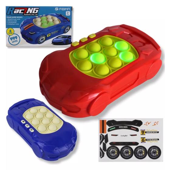 Imagem de Pop It Carro Anti Stress Eletrônico Quik Push Game Machine
