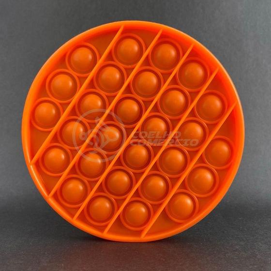 Imagem de Pop It Circular Anti Stress Laranja