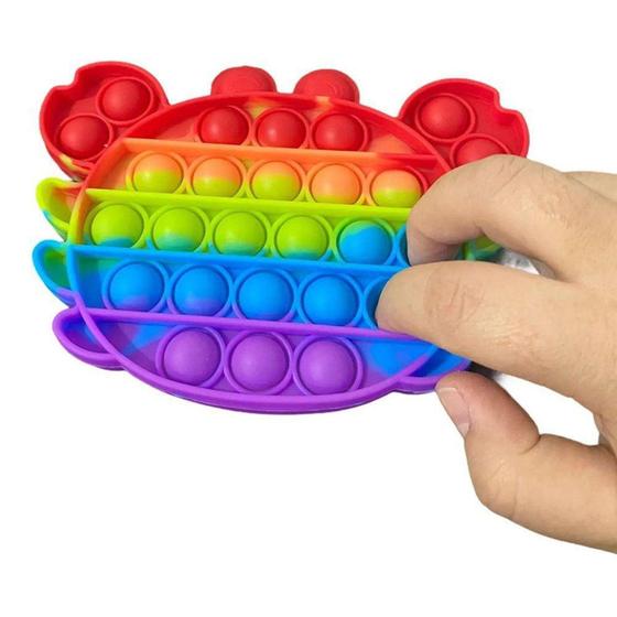 Imagem de Pop It Fidget Toy Brinquedo Infantil - caranguejo -  KIT POP IT + PULSEIRA POP 