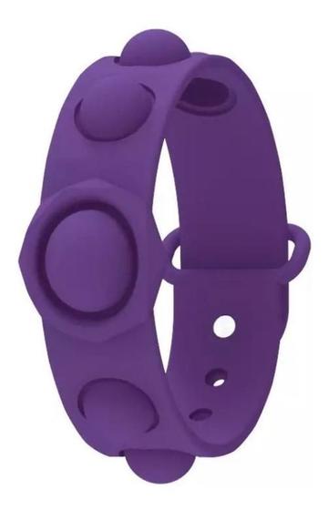 Imagem de Pop It Fidget Toy Pop Bubble Anti-Stress Bracelete Roxo