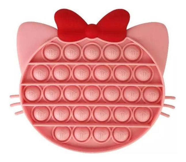 Imagem de Pop It Fidget Toy Pop Bubble Anti-Stress Hello Kitty Rosa