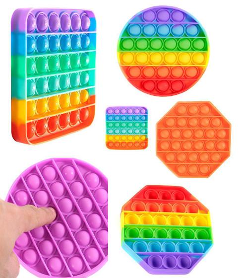 Imagem de Pop It Formas Fidget Toy Coloridos Silicone Satisfatório