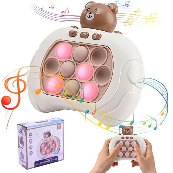 Imagem de Pop it mini game eletrônico anti estresse infantil vários modos e níveis divertido e satisfatório