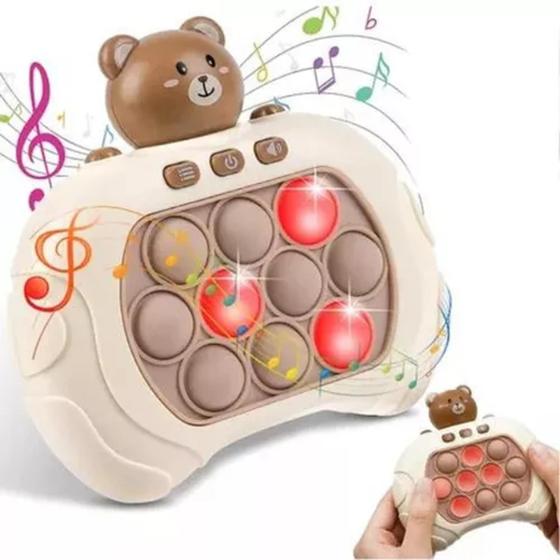 Imagem de Pop It Mini Gamer Console Anti Stress Eletrônico Brinquedo Urso