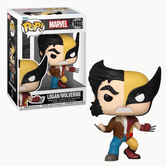 Imagem de Pop Marvel Split Logan/Wolverine 1433 Funko 80893