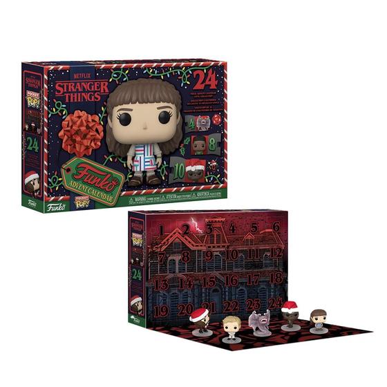 Imagem de Pop! pocket - stranger things - calendário do advento com 24 bonecos