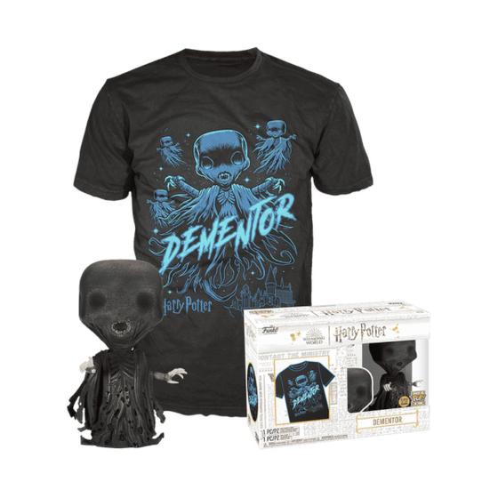 Imagem de Pop! Tees Camiseta E Pop Harry Potter - Dementador (boneco Brilha No Escuro) - Tam - M