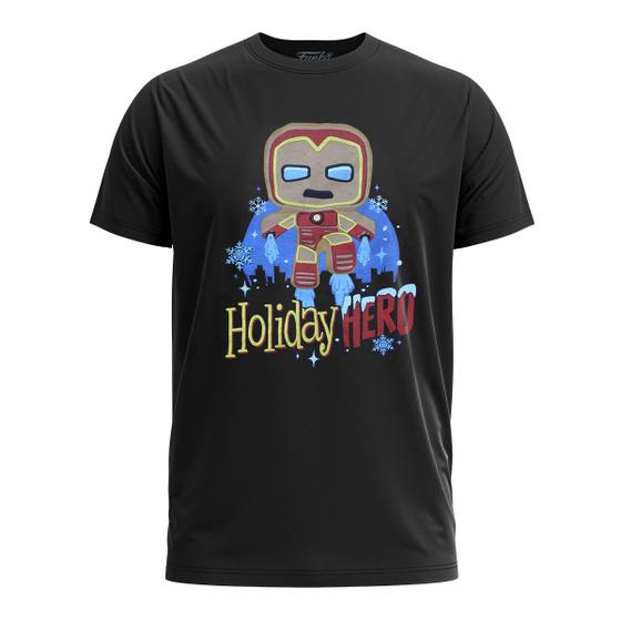 Imagem de Pop! Tees Camiseta - Marvel Holiday - Gb Iron Man - Tam. Pp