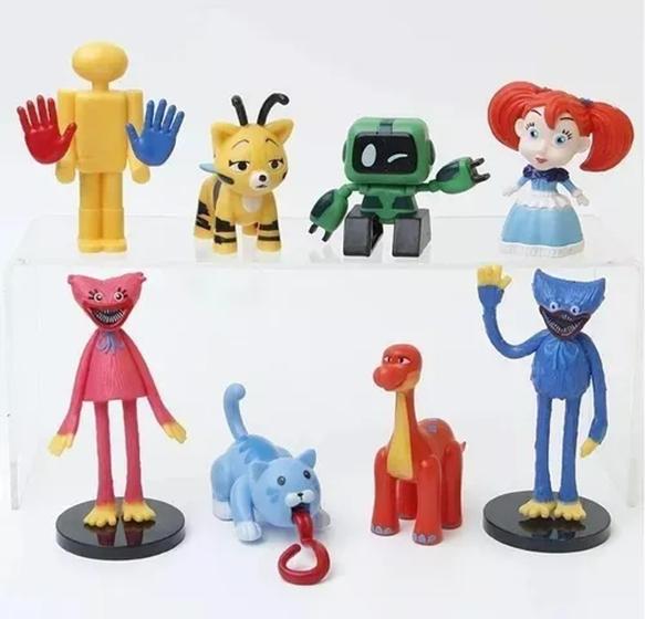 Imagem de Poppy Play Time Miniaturas Kit Com 8 Bonecos Huggy Wuggy