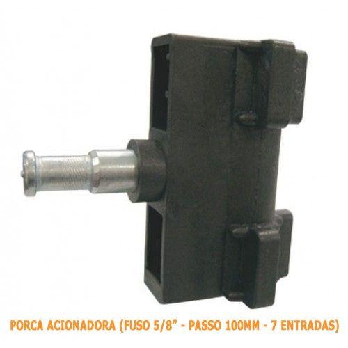 Imagem de Porca Acionadora Fuso 5/8" Passo 100mm 7 Entradas  PPA Portão Automático