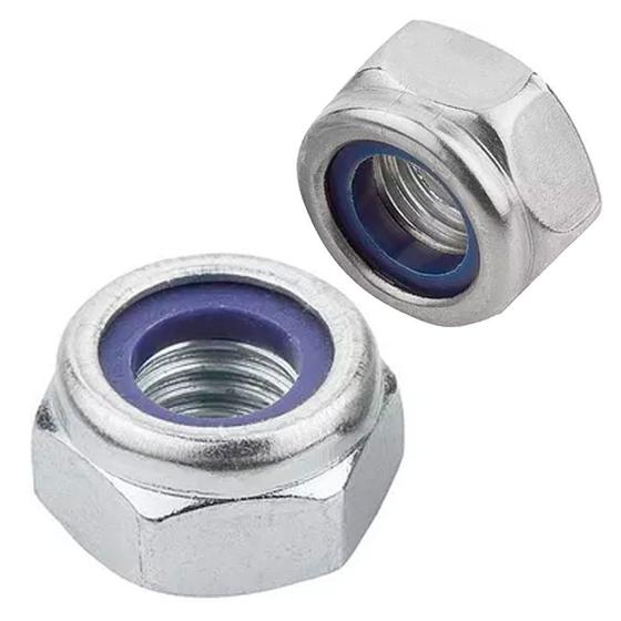 M 10x1 25 100 Dadi Autofrenanti Inox 10-24 Con Inserto In Nylon, Esagonali, Per Bloccaggio Sicuro Dadi Bloccaggio 10-24 - Foto 6