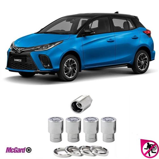 Imagem de Porca Trava Antifurto Roda Toyota Yaris 2018 A 2023 Original