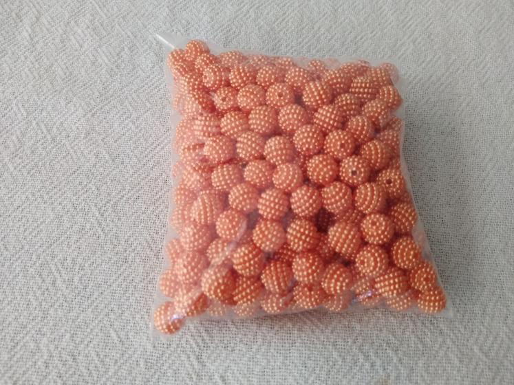 Imagem de Porolas craquelada n10 cor laranja pacote com 100 gramas