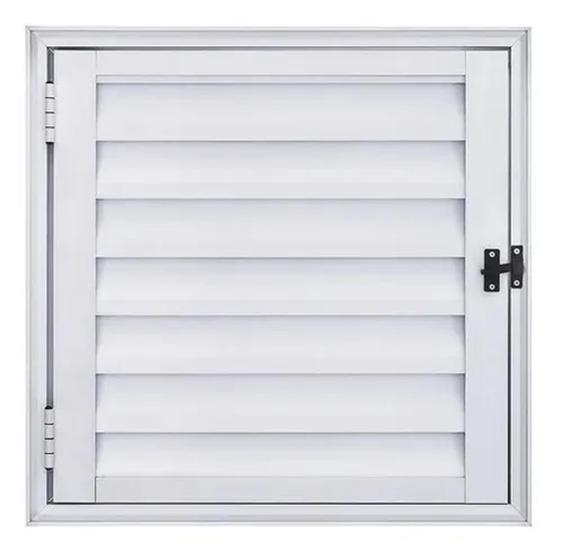 Porta Abrigo Alçapão alumínio branco 40 X 40 Menor preço em Porta Abrigo Alçapão alumínio branco 40 X 40