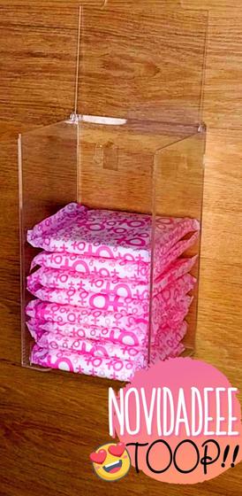 Imagem de Porta absorventes em acrílico cristal