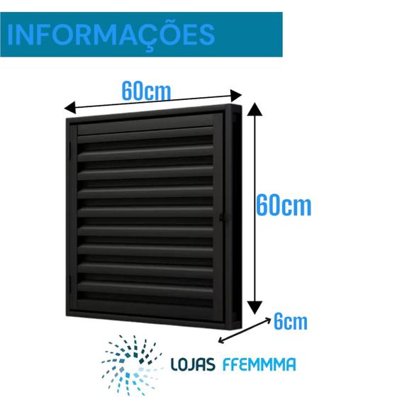 Imagem de Porta Alçapão Liso Preto Prime De Aço Lage Portinhola 60x60cm
