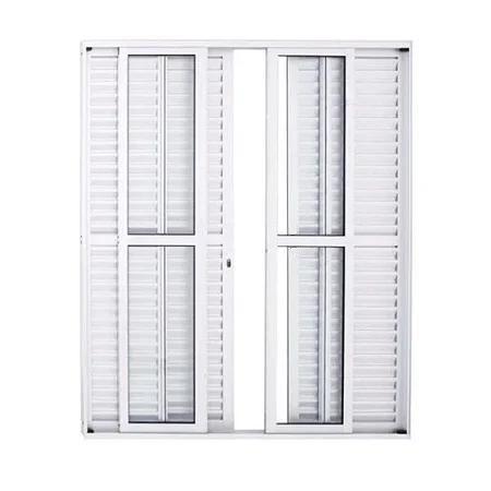 Imagem de Porta Balcão 6 Folhas 210x150 Branca C/Fechadura (Linha premium)