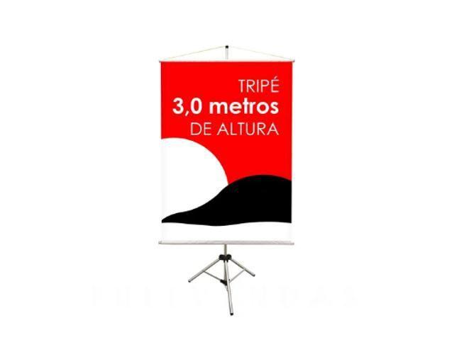 Imagem de Porta Banner Tripé 3M Pedestal Suporte Pa3300
