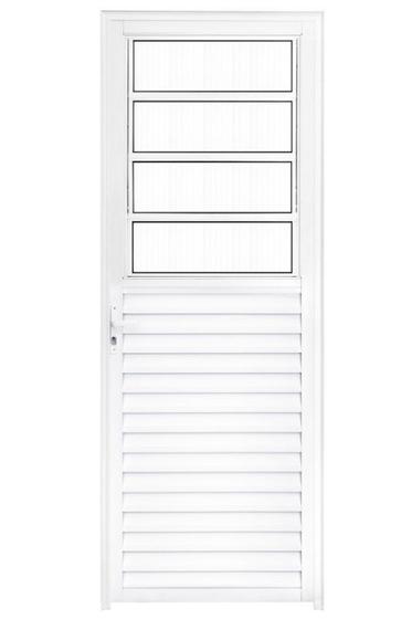 Imagem de Porta basculante  l25 aluminio branco 2,10 x 0,80 direita