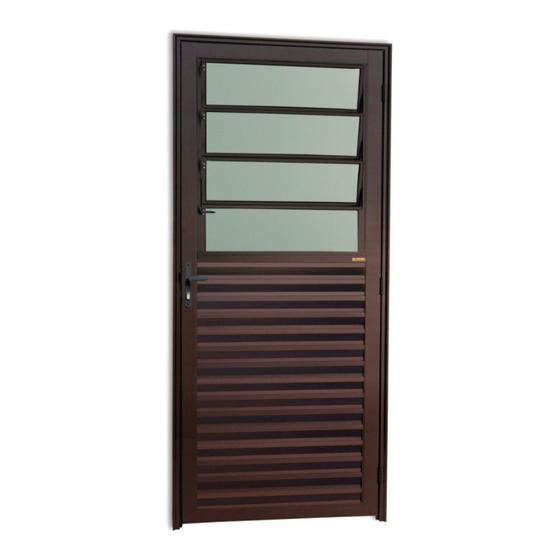 Imagem de Porta Basculante Super 25 Vidro Boreal 210x86cm Brimak