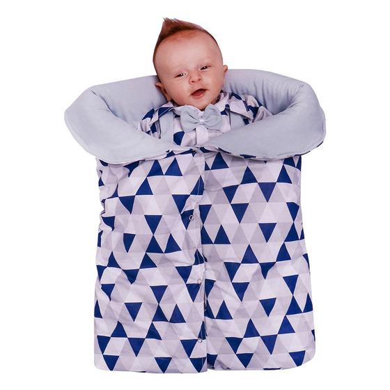 Imagem de Porta Bebê Saco de Dormir Inverno 100% Algodão Aconchego Baby Branco