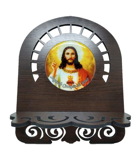 Imagem de Porta Bíblia Média Mdf - Jesus Cristo