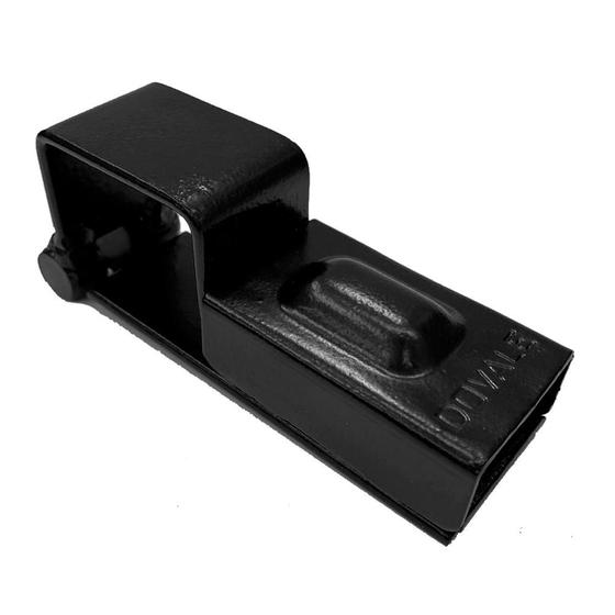 Imagem de Porta Cadeado P/ Portão Dovale N.2 - 43 X 38 - Preto p/ cad 30MM