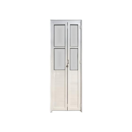 Imagem de Porta Camarão Lambril Com Vidro Esquerda 210 X 100 Branco