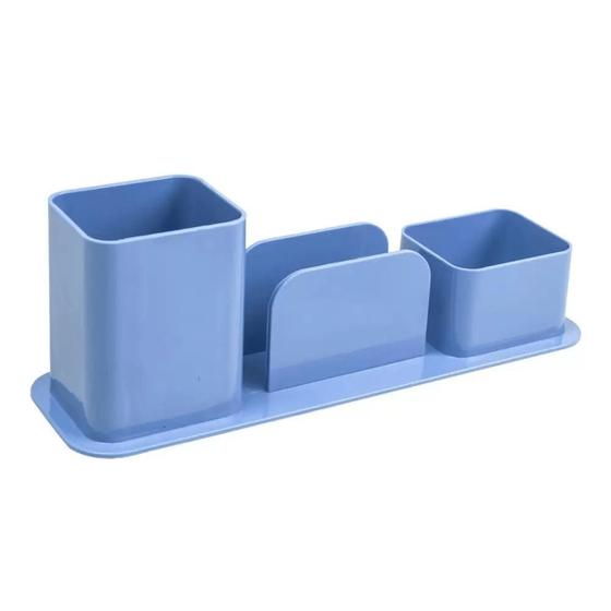 Imagem de Porta Canetas Clips Lembrete Azul Claro - Dello