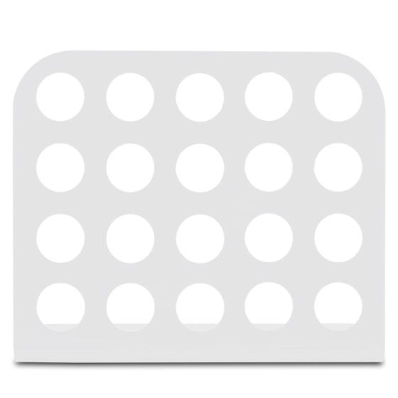 Imagem de Porta Cápsula Acrílico - Compatível com Cápsulas Nespresso - Branco - 20 un.