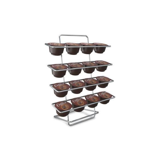 Imagem de Porta Cápsulas Cromado Para 16 Capsulas Dolce Gusto