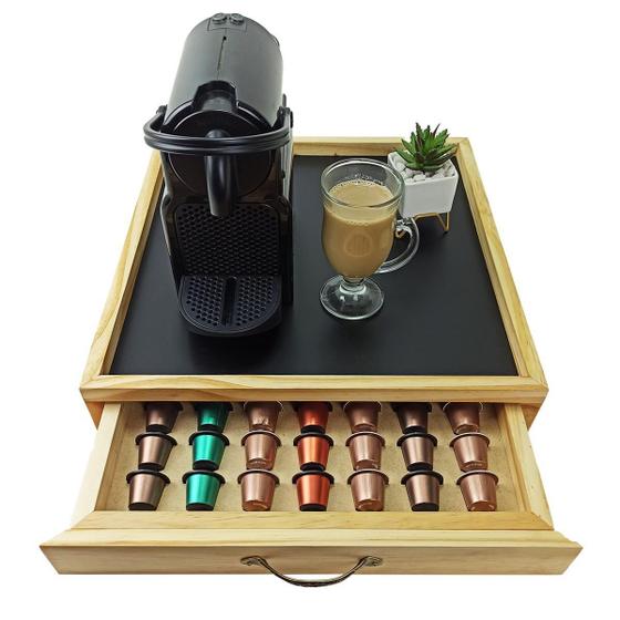 Imagem de Porta Cápsulas De Café Nespresso Com Bandeja E Gaveta Nat63