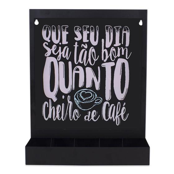 Porta cápsulas parede Cheiro de Café preto Geguton Menor preço em Porta cápsulas parede Cheiro de Café preto Geguton