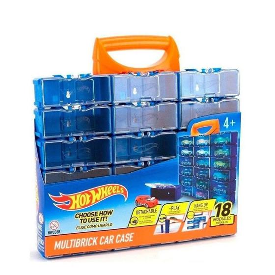 Porta-Carrinho Modular da Hot Wheels 18 Módulos Fun +4a - Baú de ...
