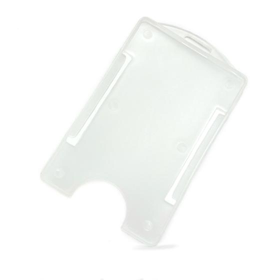 Imagem de Porta Cartão/Crachá Rígido Vertical Transparente - 10 Unidades