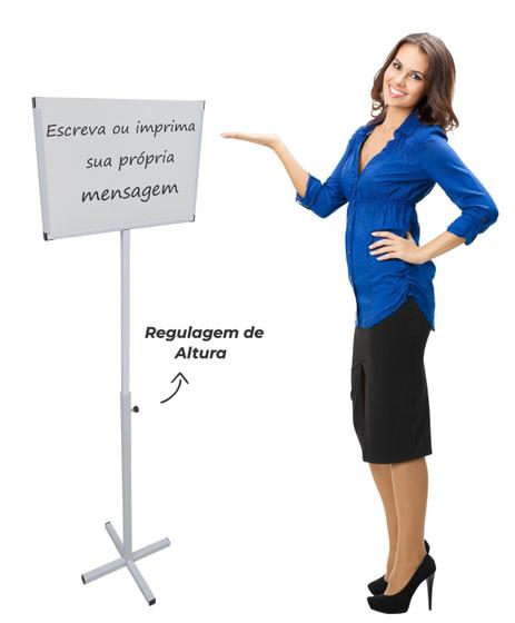 Imagem de Porta Cartaz / Quadro de avisos com pedestal - Placa Sinalizadora - Precificador - tamanho A4