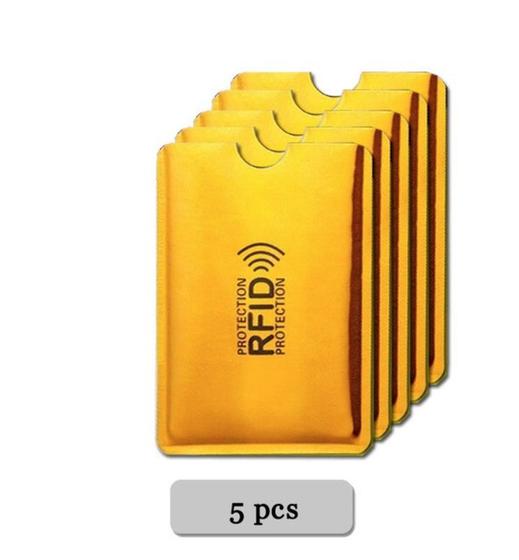 Imagem de Porta Cartões Anti-furto Com Proteção Rfid -5 Unidades