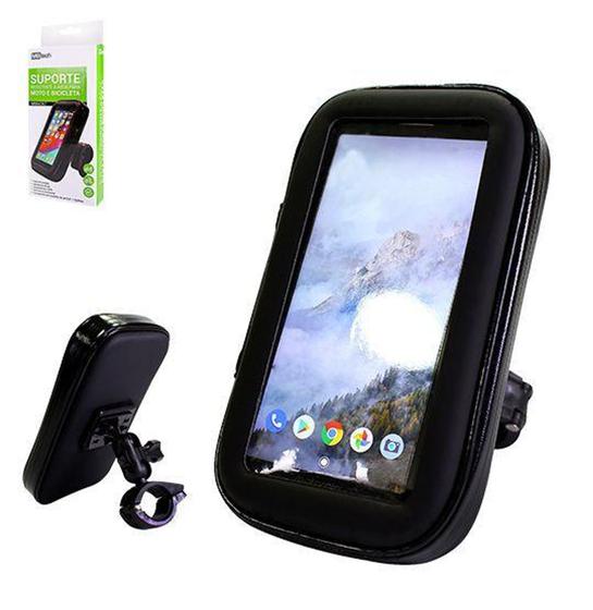 Imagem de Porta celular impermeável para bicicleta ou moto com suporte - ROYAL ELETRONIC